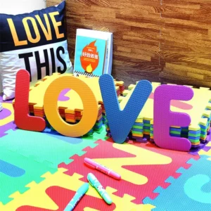 36Pcs/set 5x5cm Cartoon English Alphabet Pattern Baby Crawling Mat/ EVA Learning Puzzle Toys for Kid/ Foam Yoga Letter Mats