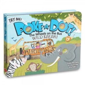MELISSA & DOUG Poke-a-Dot: The Wheels on the Bus Wild Safari Activity Board Book