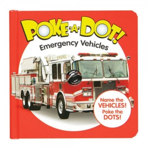 MELISSA & DOUG Poke-a-Dot: Emergency Vehicles Activity Board Book