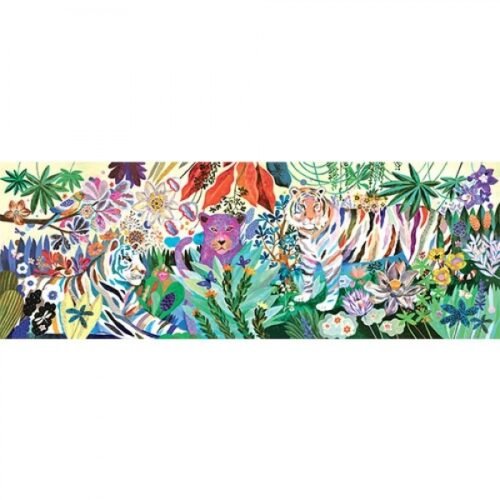 DJECO Puzzle Gallery - Rainbow Tigers 1000pcs