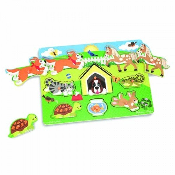 MELISSA & DOUG Pets Peg Puzzle