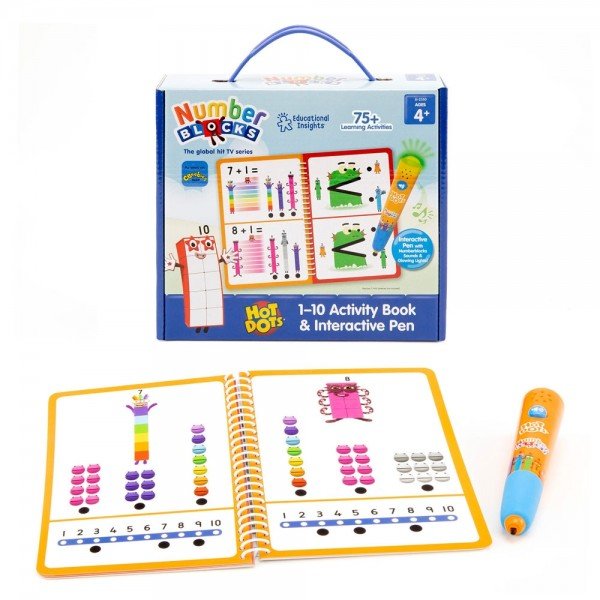 EDUCATIONAL INSIGHTS Hot Dots Numberblocks Activity Book 1-10 & Interactive Pen
