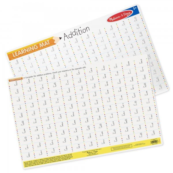 MELISSA & DOUG Addition Write-A-Mat