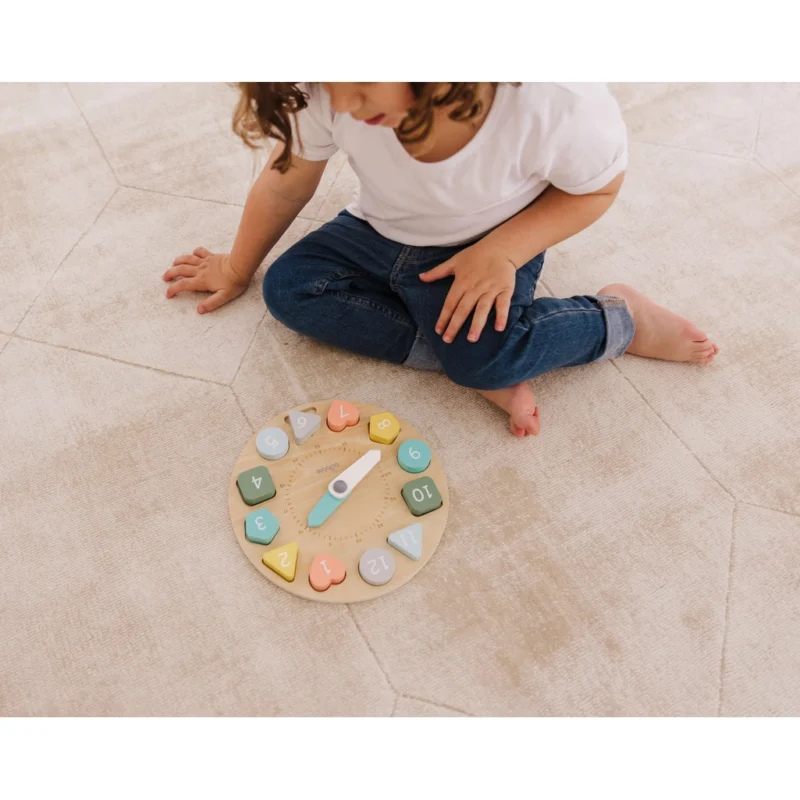 02 Bubble Wooden Learning Clock