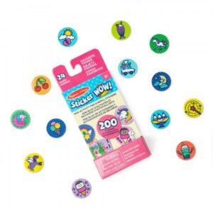 02 Melissa & Doug Sticker WOW! Favorite Things - Mini Activity Pad & Refill Stickers (200+ Stickers, Stamper Not Included)
