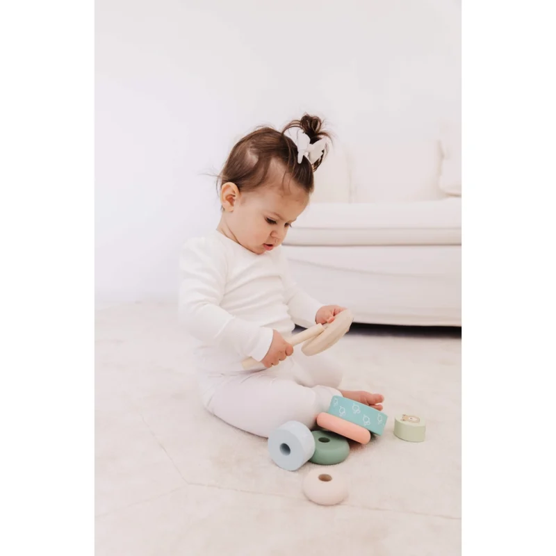 Bubble Wooden Animal Bowling Set