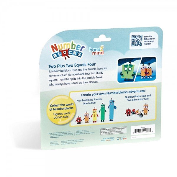hand2mind Numberblocks Four and The Terrible Twos Figure Pack