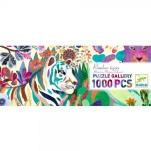DJECO Puzzle Gallery - Rainbow Tigers 1000pcs