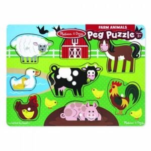 MELISSA & DOUG Farm Peg Puzzle