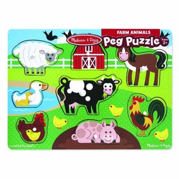 MELISSA & DOUG Farm Peg Puzzle