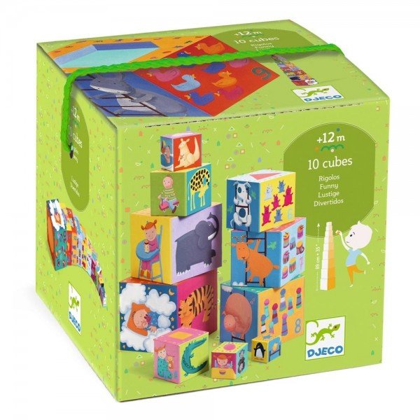 03 DJECO 10 Funny Blocks For Infants