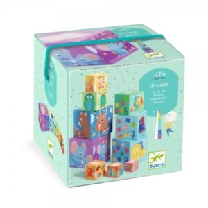 03 DJECO 10 Rainbow Blocks For Infants