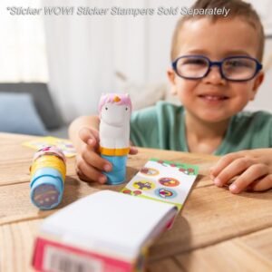 04 Melissa & Doug Sticker WOW! Favorite Things - Mini Activity Pad & Refill Stickers (200+ Stickers, Stamper Not Included)