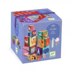 DJECO 10 Nature & Animal Blocks For Infants