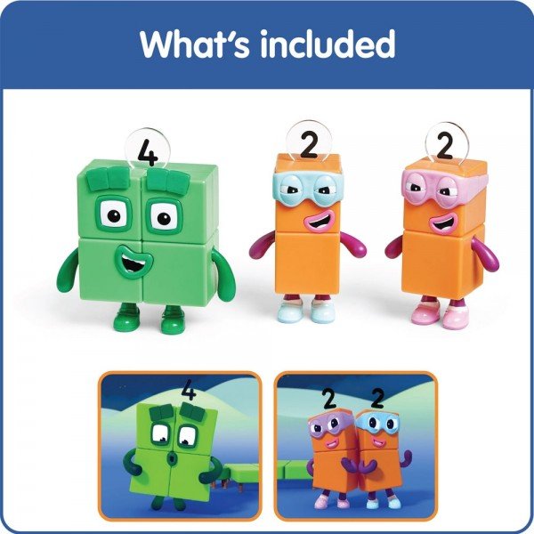 hand2mind Numberblocks Four and The Terrible Twos Figure Pack