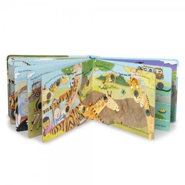 MELISSA & DOUG Poke-a-Dot: The Wheels on the Bus Wild Safari Activity Board Book