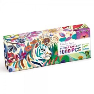 DJECO Puzzle Gallery - Rainbow Tigers 1000pcs