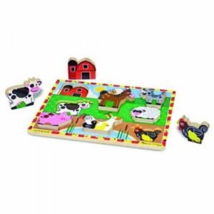 MELISSA & DOUG Farm Chunky Puzzle 8pc